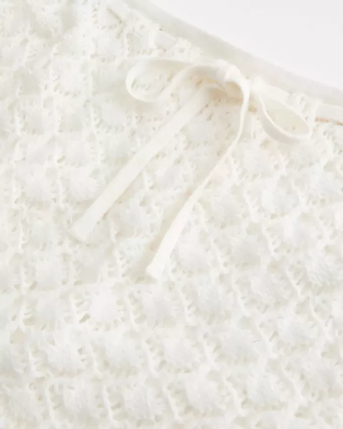 Crochet-Style Pull-On Cover Up Skirt Crochet-Style Pull-On Cover Up Skirt