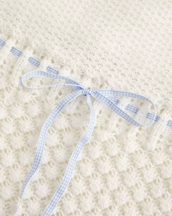 Crochet-Style Strapless Sweater Tube Top Crochet-Style Strapless Sweater Tube Top