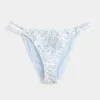 Crochet-Style Trim Double-Strap Cheeky Bikini Bottom Crochet-Style Trim Double-Strap Cheeky Bikini Bottom