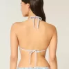 Crochet-Style Trim Halter Triangle Bikini Top Crochet-Style Trim Halter Triangle Bikini Top