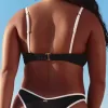 Curvy High Apex Ribbed Underwire Bikini Top