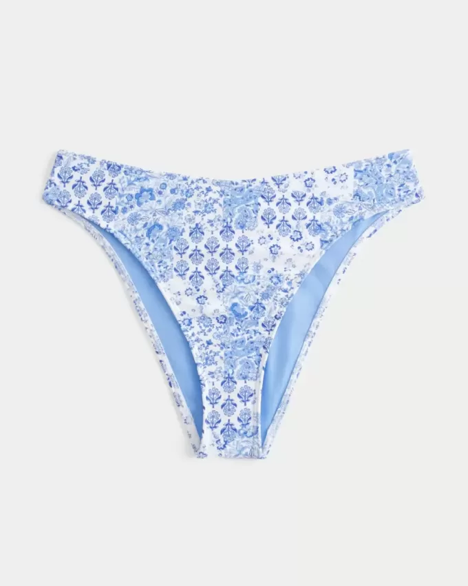 Curvy High-Leg High-Waist Cheeky Bikini Bottom