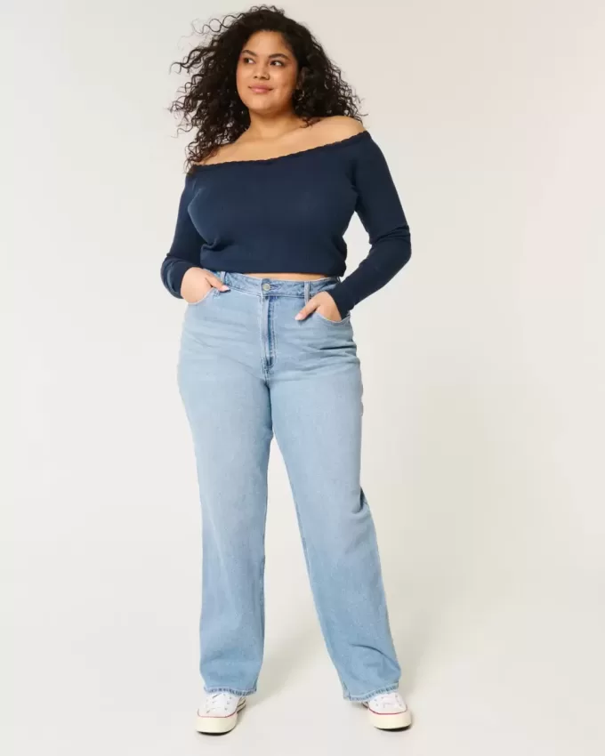 Curvy Ultra High-Rise Medium Wash Dad Jeans Curvy Ultra High-Rise Medium Wash Dad Jeans