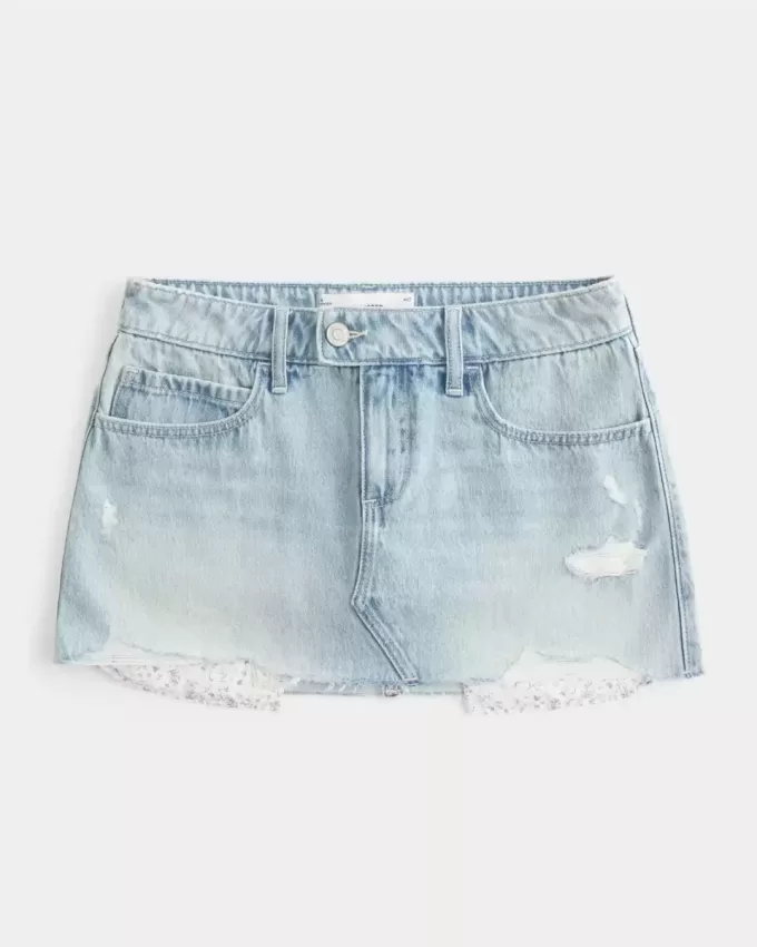 Denim Mini Skort