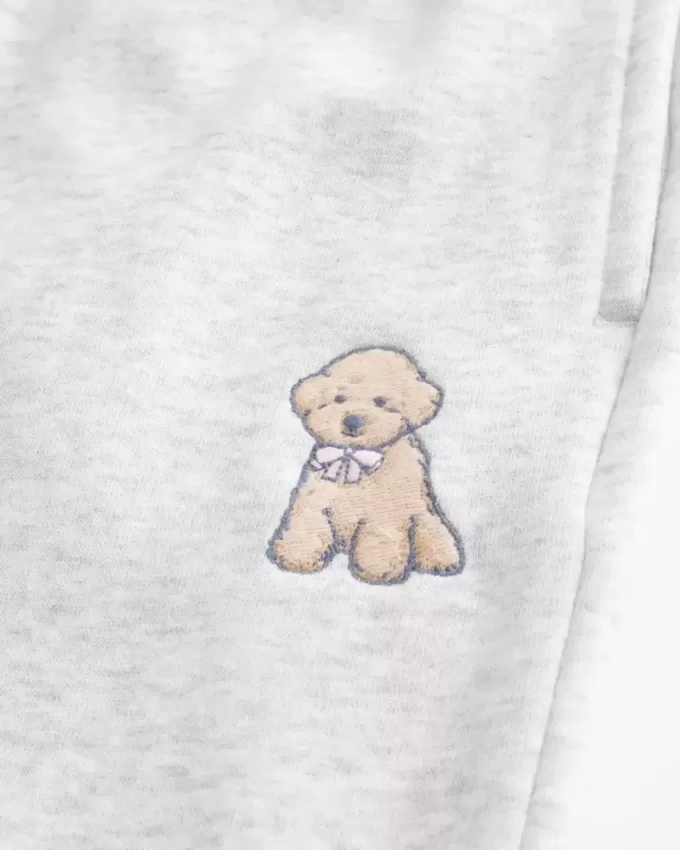 Dog Graphic Wide-Leg Sweatpants Dog Graphic Wide-Leg Sweatpants