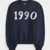 Easy 1990 Graphic Crew Sweatshirt Easy 1990 Graphic Crew Sweatshirt