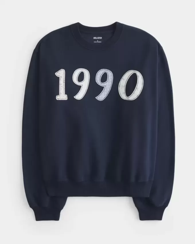 Easy 1990 Graphic Crew Sweatshirt Easy 1990 Graphic Crew Sweatshirt