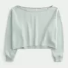 Easy Double Off-the-Shoulder Sweatshirt