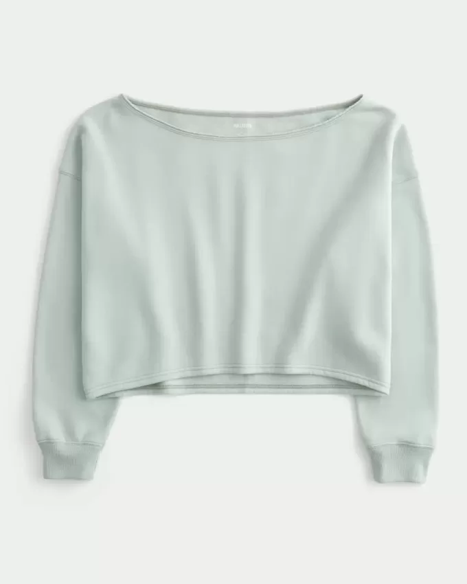 Easy Double Off-the-Shoulder Sweatshirt