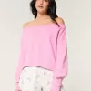 Easy Double Off-the-Shoulder Sweatshirt