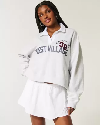 Easy Fleece West Village Graphic Rugby Polo