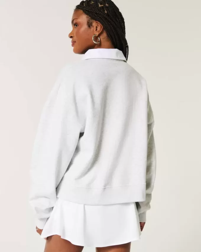 Easy Fleece West Village Graphic Rugby Polo