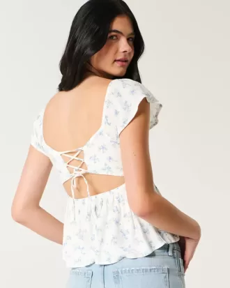 Easy Flutter Sleeve Babydoll Top