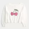 Easy Heart Graphic Off-the-Shoulder Sweater Easy Heart Graphic Off-the-Shoulder Sweater