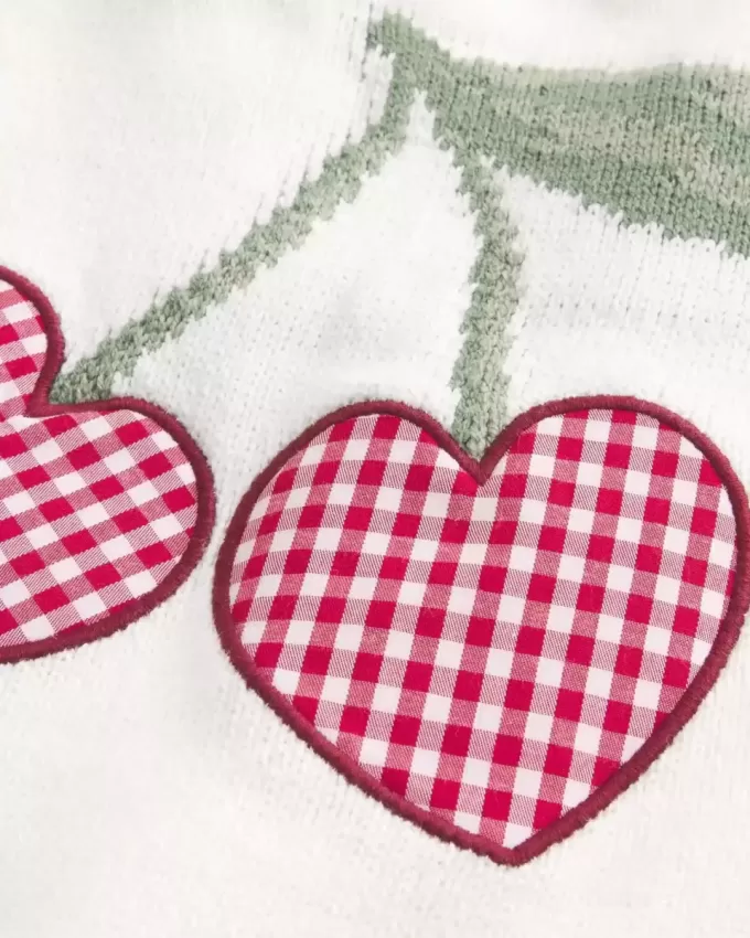 Easy Heart Graphic Off-the-Shoulder Sweater Easy Heart Graphic Off-the-Shoulder Sweater