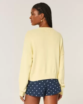 Easy Honolulu Graphic Crew Sweater