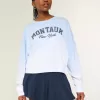 Easy Montauk New York Graphic Crew Sweatshirt