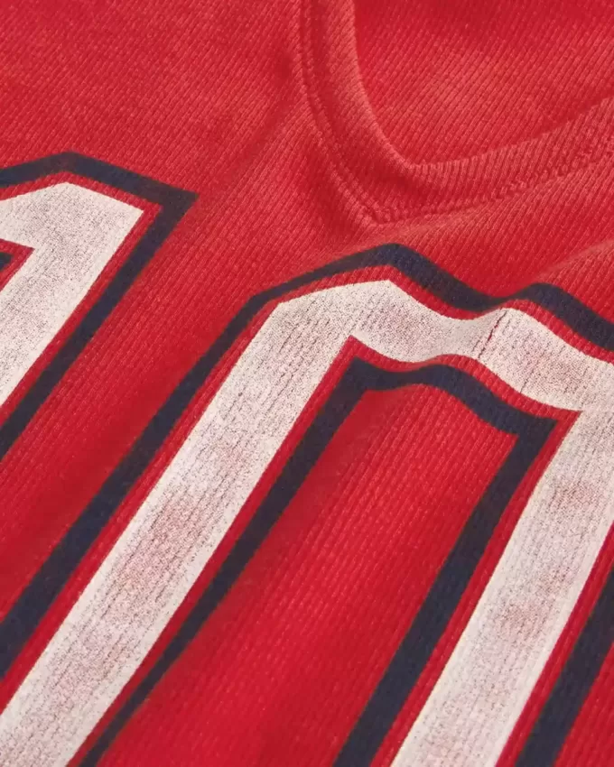 Easy Notch-Neck USA Graphic Baby Tee Easy Notch-Neck USA Graphic Baby Tee