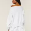 Easy Off-the-Shoulder Connecticut Graphic Sweatshirt