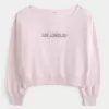 Easy Off-the-Shoulder Los Angeles Graphic Sweatshirt Easy Off-the-Shoulder Los Angeles Graphic Sweatshirt