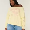 Easy Off-the-Shoulder Southampton Graphic Sweatshirt Easy Off-the-Shoulder Southampton Graphic Sweatshirt
