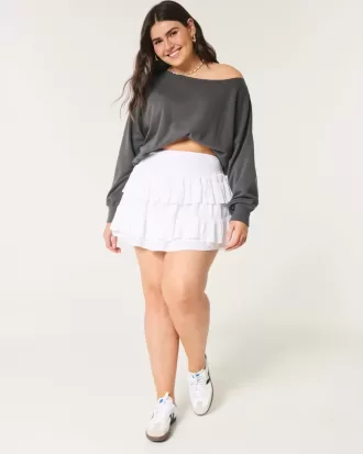 Easy Off-the-Shoulder Terry Sweatshirt