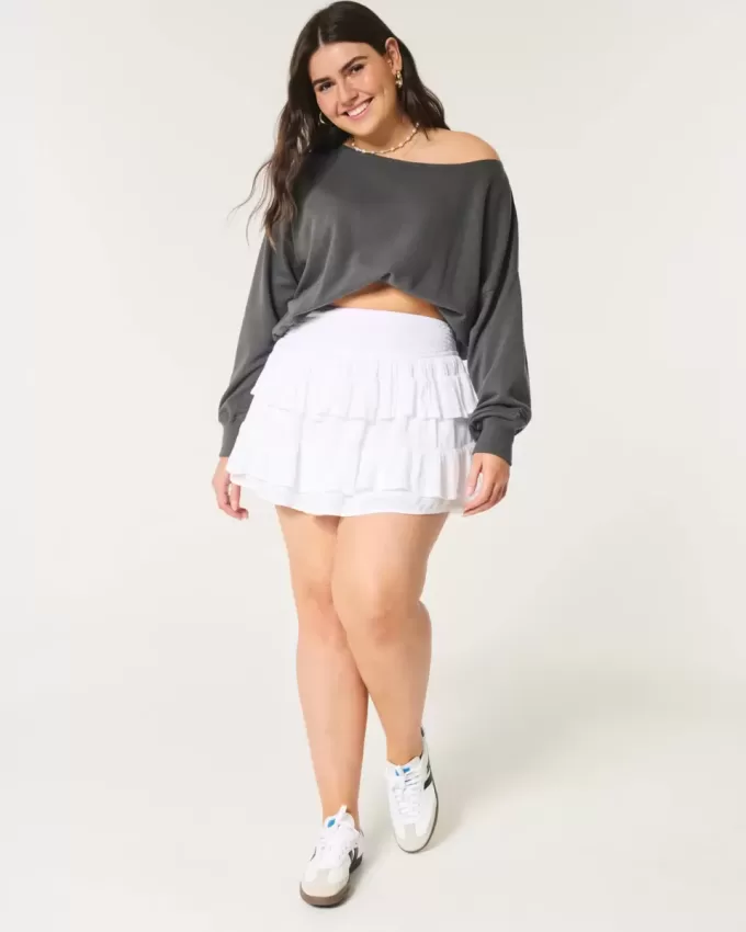 Easy Off-the-Shoulder Terry Sweatshirt Easy Off-the-Shoulder Terry Sweatshirt