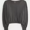 Easy Off-the-Shoulder Terry Sweatshirt Easy Off-the-Shoulder Terry Sweatshirt