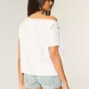 Easy Off-the-Shoulder Tie T-Shirt