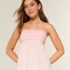 Easy Strapless Smocked Babydoll Top Easy Strapless Smocked Babydoll Top
