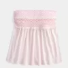 Easy Strapless Smocked Babydoll Top Easy Strapless Smocked Babydoll Top