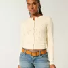 Eyelet Crew Cardigan Eyelet Crew Cardigan