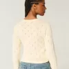 Eyelet Crew Cardigan Eyelet Crew Cardigan