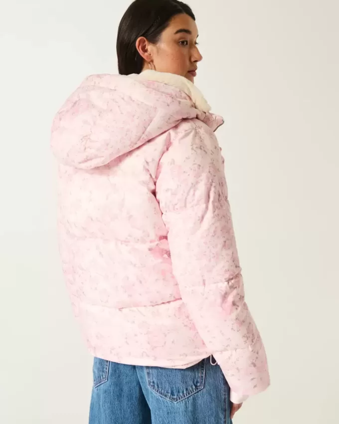Faux Fur-Lined Puffer Jacket Faux Fur-Lined Puffer Jacket