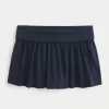 Foldover Knit Mini Skort