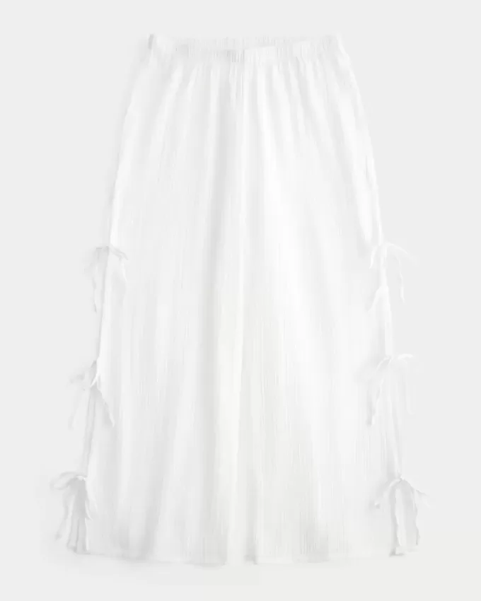 Gauze Wide-Leg Pants