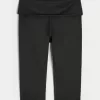 Gilly Hicks Active Recharge Foldover Waist Capri Pants
