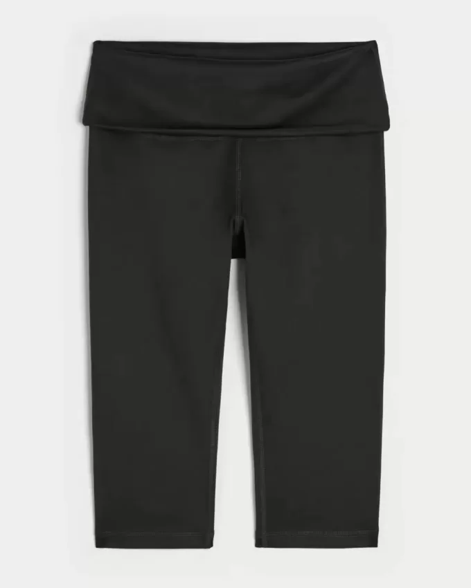 Gilly Hicks Active Recharge Foldover Waist Capri Pants