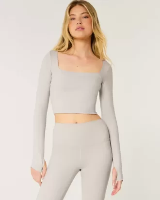 Gilly Hicks Active Recharge Square-Neck Top