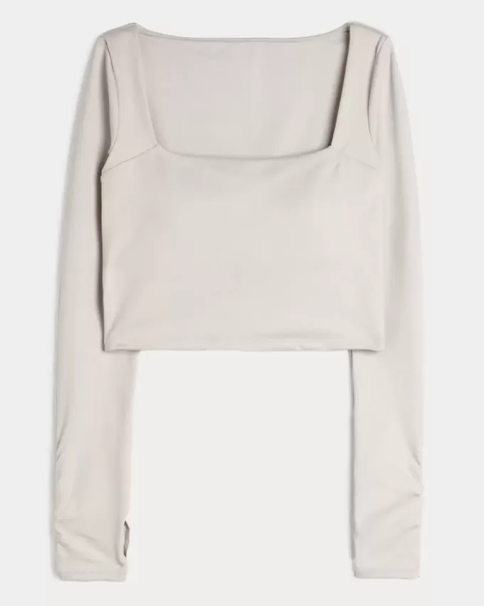 Gilly Hicks Active Recharge Square-Neck Top