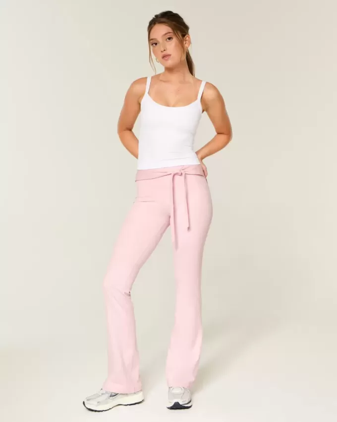 Gilly Hicks Active Recharge Tie-Waist Boot Leggings