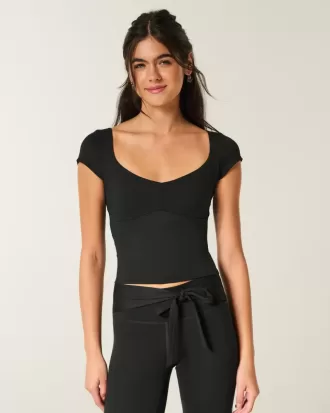 Gilly Hicks Active Tie-Back Ballet Top