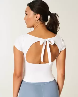 Gilly Hicks Active Tie-Back Ballet Top