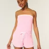 Gilly Hicks Cozy Strapless Waffle Onesie