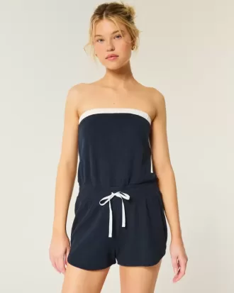 Gilly Hicks Cozy Strapless Waffle Onesie