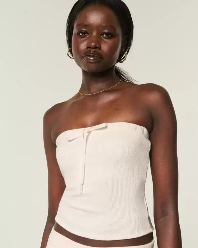 Gilly Hicks Cozy Waffle Tube Top Gilly Hicks Cozy Waffle Tube Top