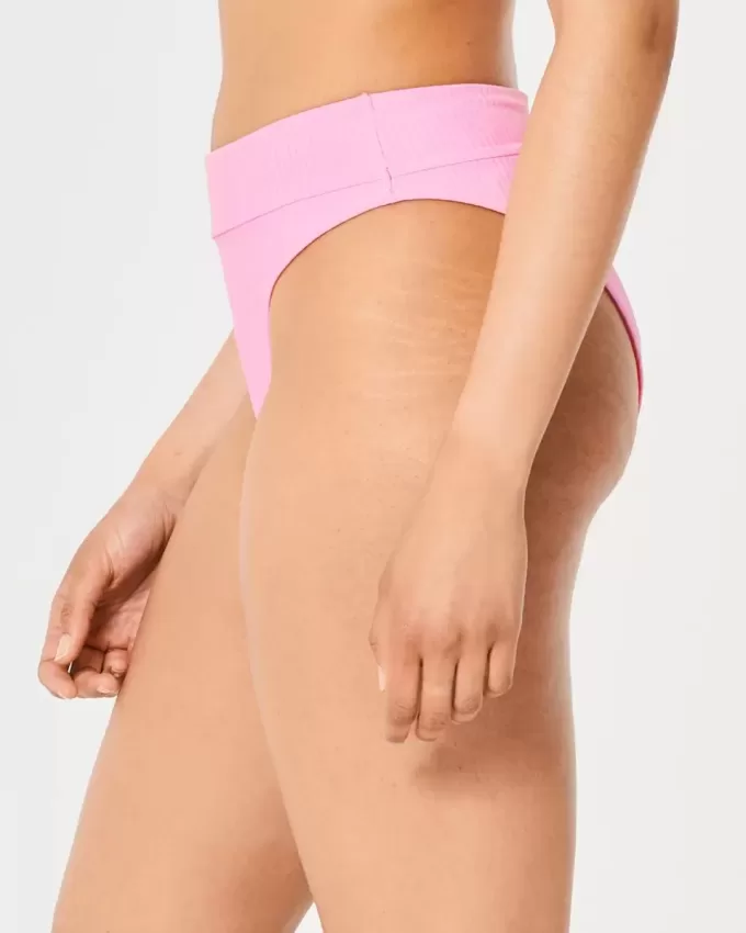 Gilly Hicks Reversible High Leg High Waist Bikini Bottom