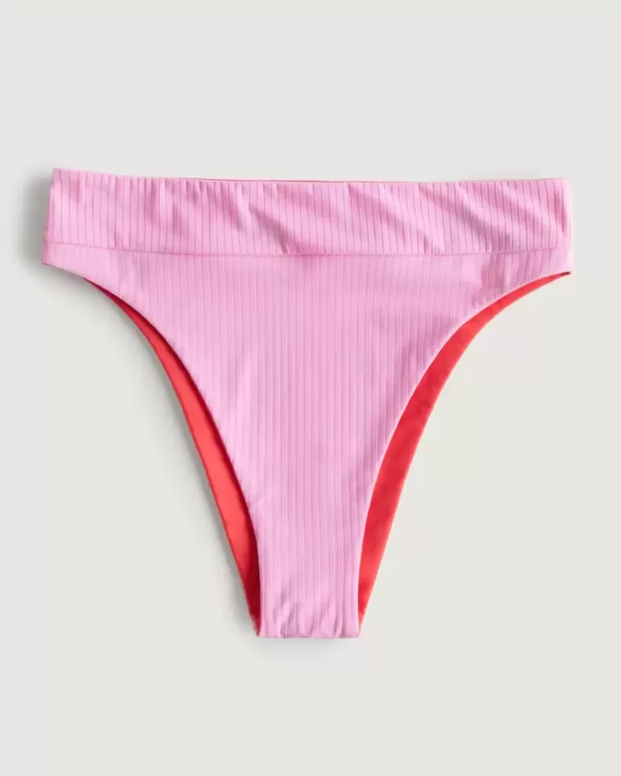 Gilly Hicks Reversible High Leg High Waist Bikini Bottom