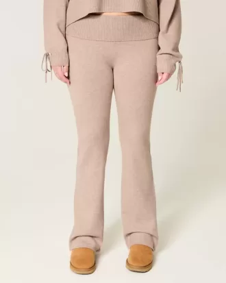 Gilly Hicks Sweater-Knit Foldover Waist Boot Pants Gilly Hicks Sweater-Knit Foldover Waist Boot Pants