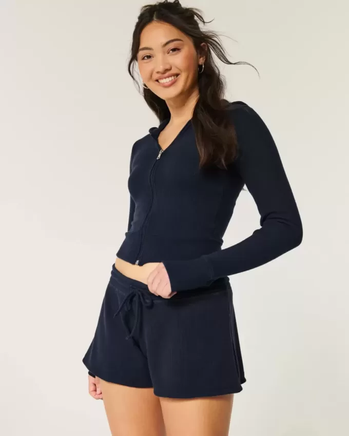 Gilly Hicks Waffle Flutter Shorts